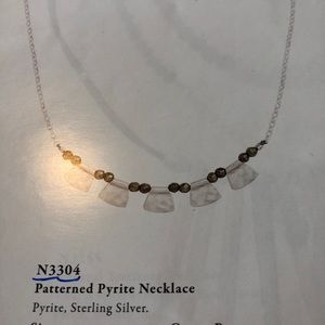 Silpada Patterned Pyrite Necklace